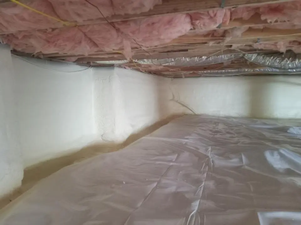 Crawl space encapsulation with closed-cell spray foam for Attic Insulation in West Allis